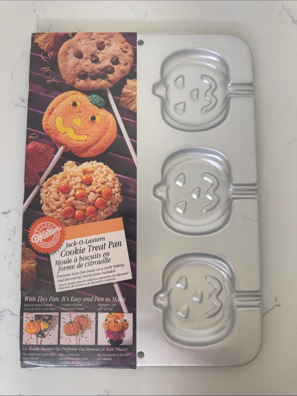 Vintage 1995 Wilton Jack-O-Lantern Cookie Treat Pan
